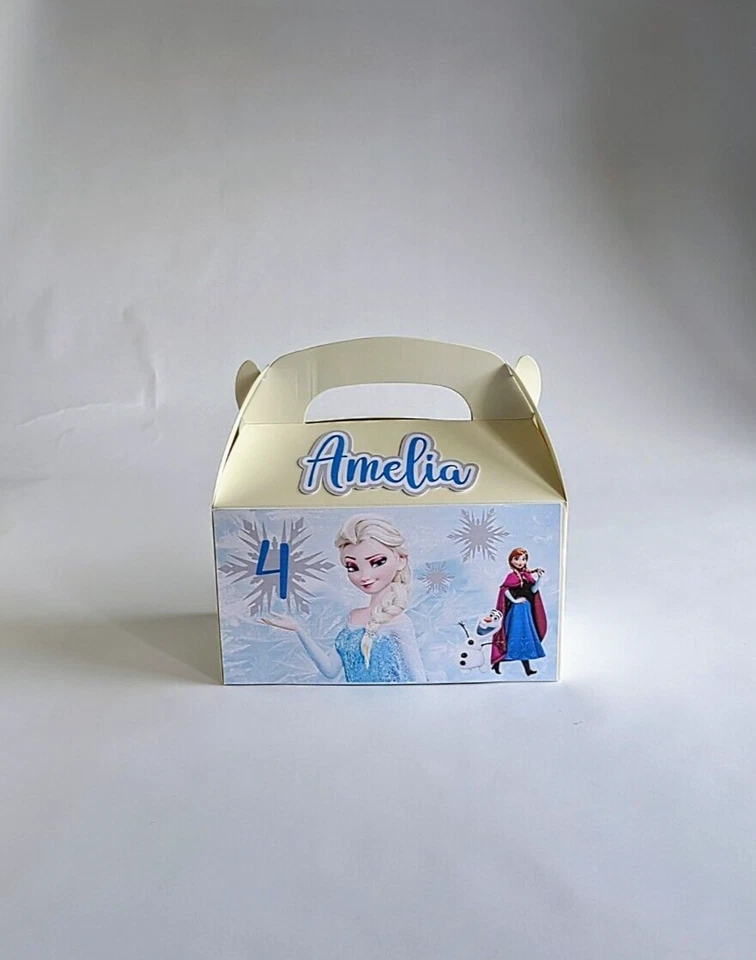 NUEVAS Cajas Personalizadas 2D FROZEN Fiesta Cumpleaños (Juego de 10) Foto 4 de 4