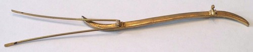 Vintage Barrette With Faux Pearls Gold Tone - Picture 10 of 12