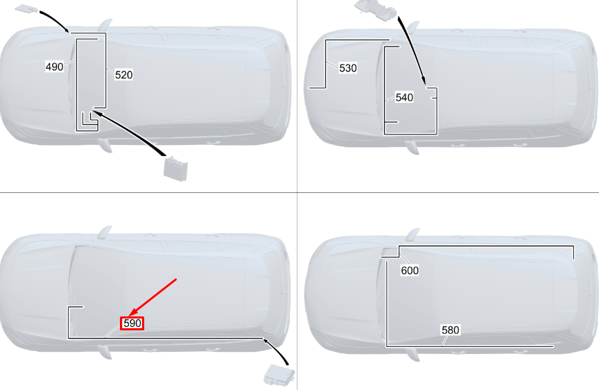 Neu MB GLA H247 AMG Kabelbaum für aktiven Parkassistenten LHD A2475405416