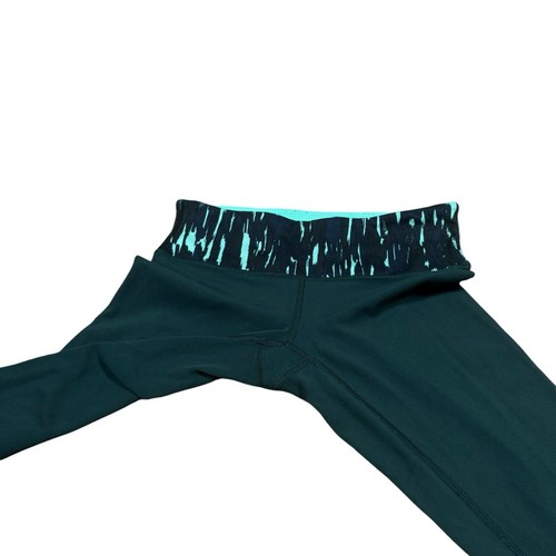 Lululemon Leggings Women's 6 Dark Fuel/Menthol Wunder Under III Pant Reversible - Picture 4 of 15