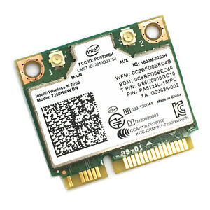 Intel Wireless N 7260 7260hmw Bn 802 11b G N Wifi Bluetooth 4 0 Mini Tarjeta Pci E Ebay