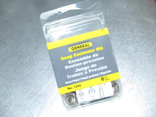 Snap Fastener Kit with 6 Fasteners General Tools 1265