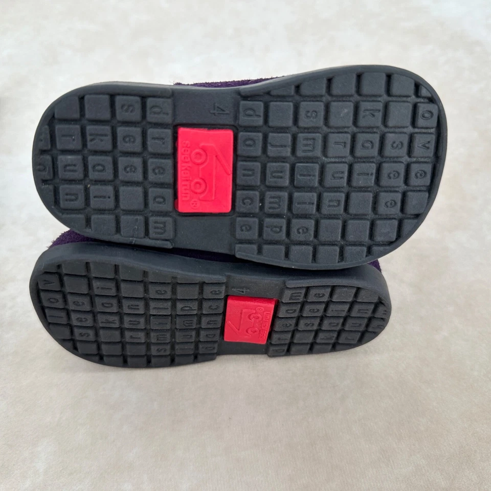 NUEVO SIN CAJA SEE KAI RUN Botas Púrpura con Flecos Talla 4 Niño Pequeño Foto 4 de 4