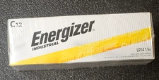 24 Energizer Industrial C Alkaline Batteries (EN93, LR14) - two 12 pack