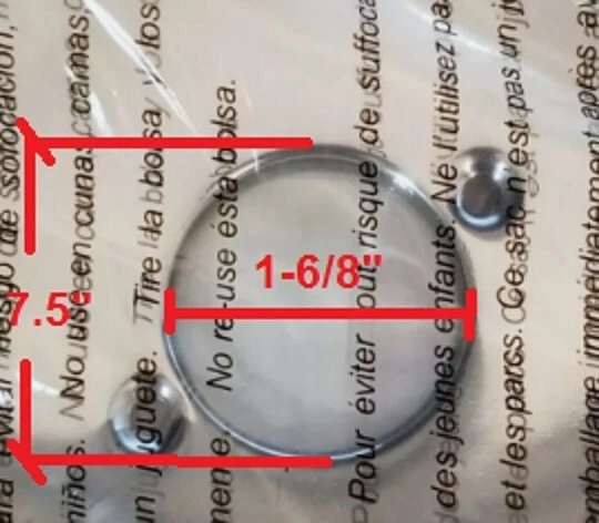 Placa de escudo de diapositivas Premier de 7,5" en cromo Foto 3 de 3