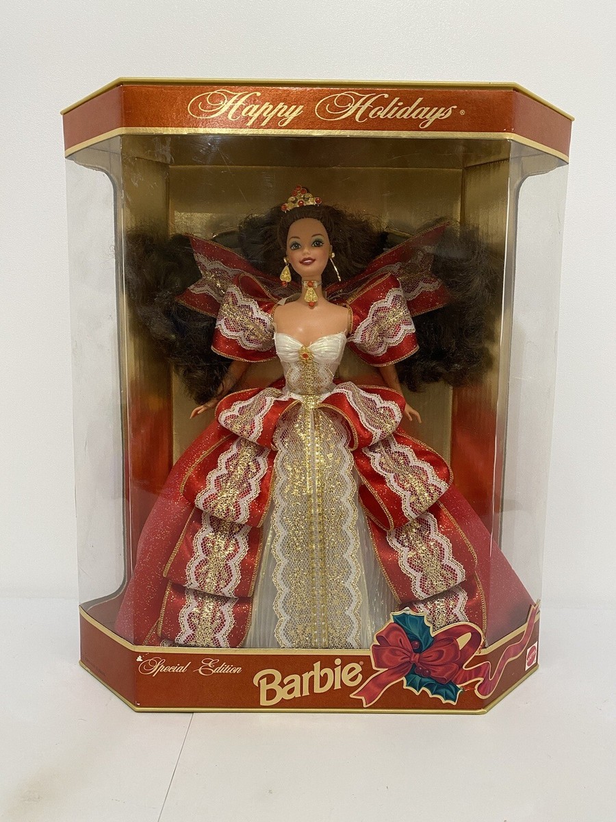 Rare Green Eyed Happy Holidays Special Edition 1997 Barbie Doll