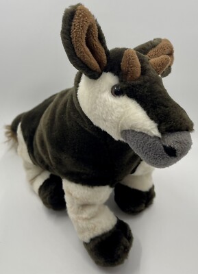 Wild Republic Okapi Plush Stuffed Animal Toy 12'' 2011 Pellet Filled