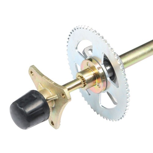 29 " Go Kart Rear Live Axle Kit Chain Sprocket Brake Wheel Hub Assembly Go Cart - Picture 10 of 13