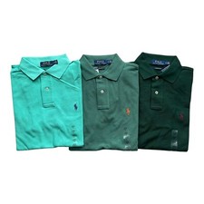 Polo Ralph Lauren Men's Custom Slim Fit Solid Mesh Cotton Short Sleeve Polo Sz S