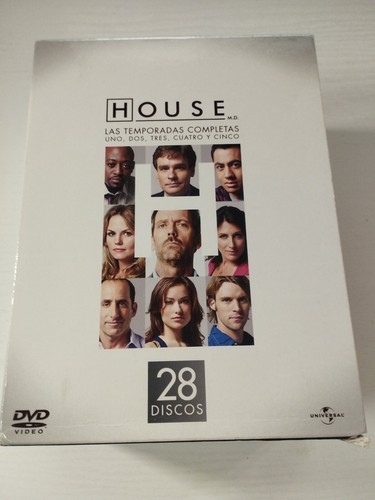 House M.D.Seasons 1 To 5 Full - 28 X DVD Spanish English Reg 2