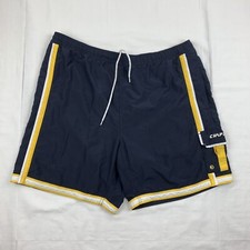 Vintage Chaps Ralph Lauren Swim Trunks Adult Large Blue Yellow Swimsuit Shorts