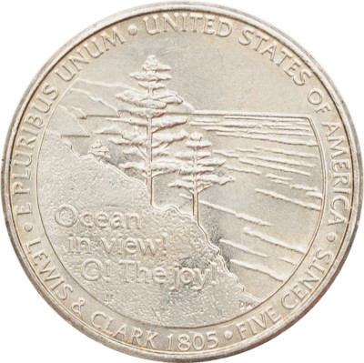 2005 a $2 Roll of 40 USA Nickels Ocean View P Mint