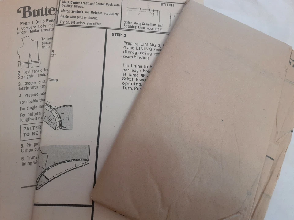 Butterick 6288 Slip Petticoat Bra Briefs Panties Sewing Pattern Ladies 12 UC VTG - Image 4 of 4