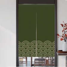 Japanese Style Doorway Curtain Printed Window Treatment Door Tapestry