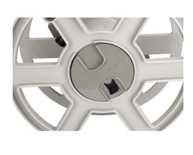 Suncast 100 ft. Garden Sidewinder Mounted Resin Wall-Mounted Hose Reel,Taupe New