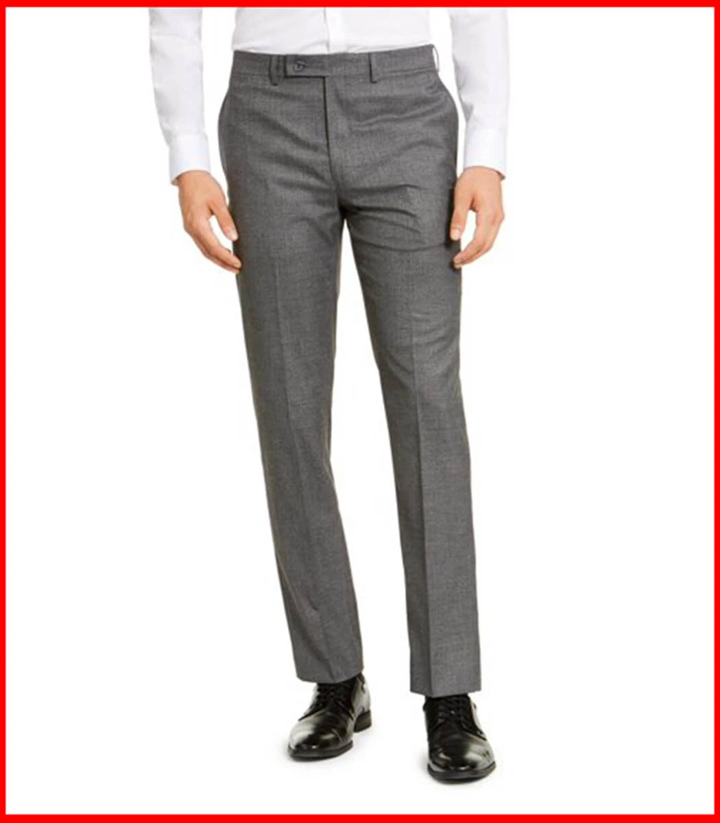 Calvin klein charcoal suit pants sale