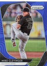 2020 Panini Prizm Prizms Blue #129 Mike Clevinger