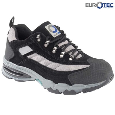 HERREN LEDER LEICHT STAHLKAPPE SICHERHEIT ARBEIT SNEAKER SCHUHE STIEFEL GRÖSSE 6-13