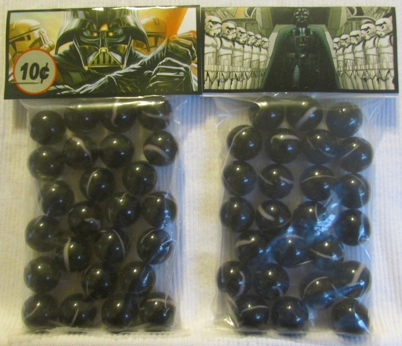 2 Bags Of Darth Vader Star Wars Movie Promo Marbles