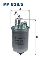 Filtron PP838/5 Kraftstofffilter FüR Ford