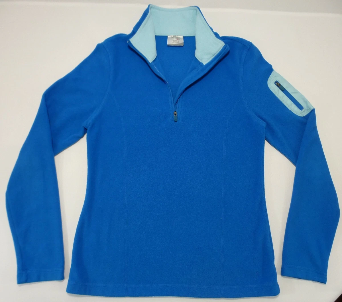 DANSKIN NOW Fleece Pullover 1/4 Zipper Blue Isle Size Small (4-6) | eBay