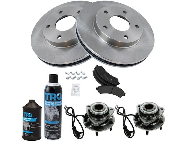 Front Brake Pad and Rotor and Wheel Hub Kit fits GMC Sonoma 1998-2004 4WD 38QBDX