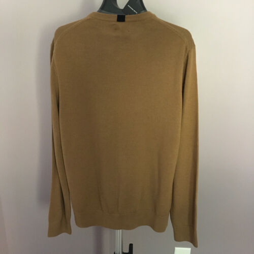NWT Club Monaco Men's 100% Wool Lightweight Crew Chandails Pullover Camel Size M - Picture 4 of 9