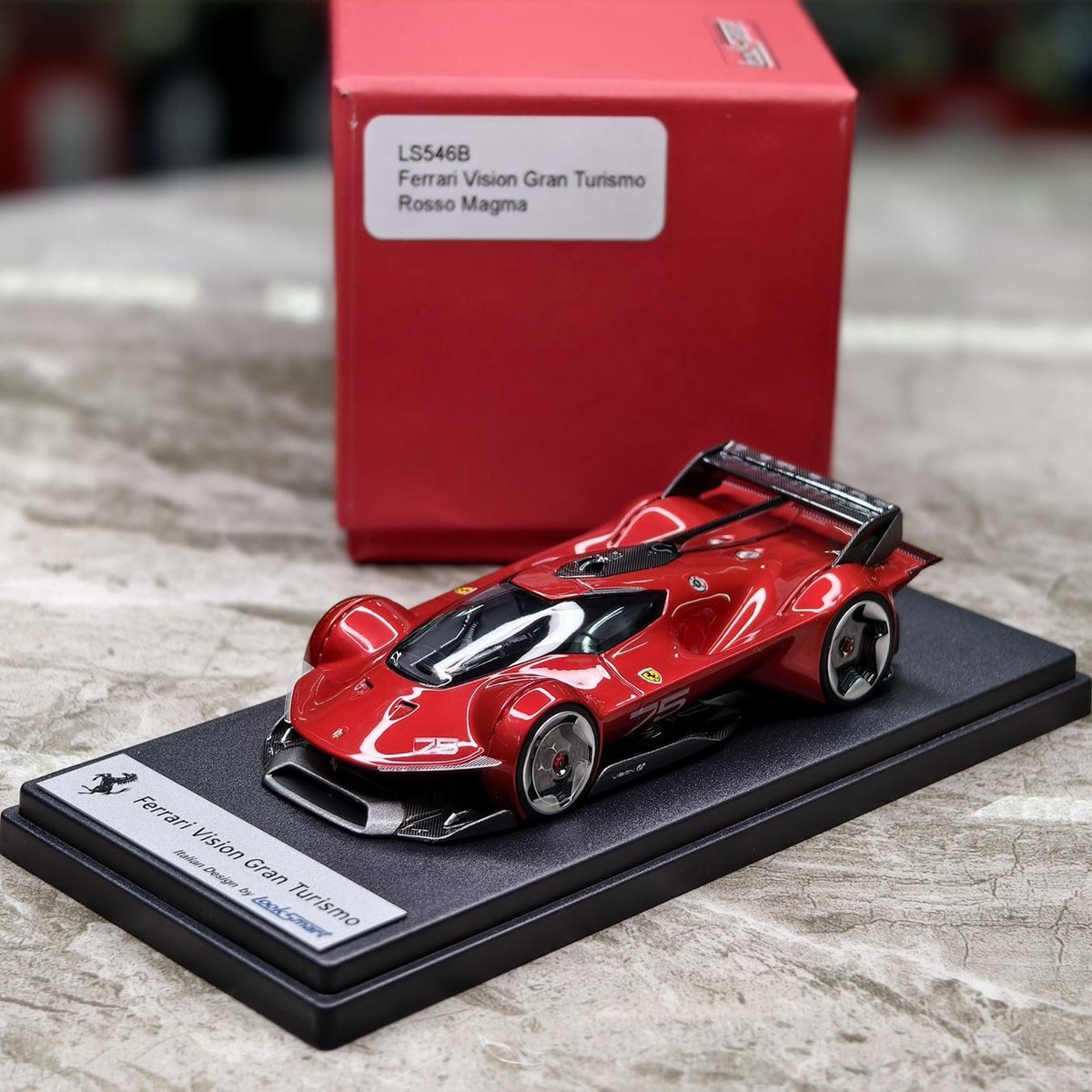 Looksmart 1:43 Ferrari Vision Gran Turismo Rosso Magma Diecast Car