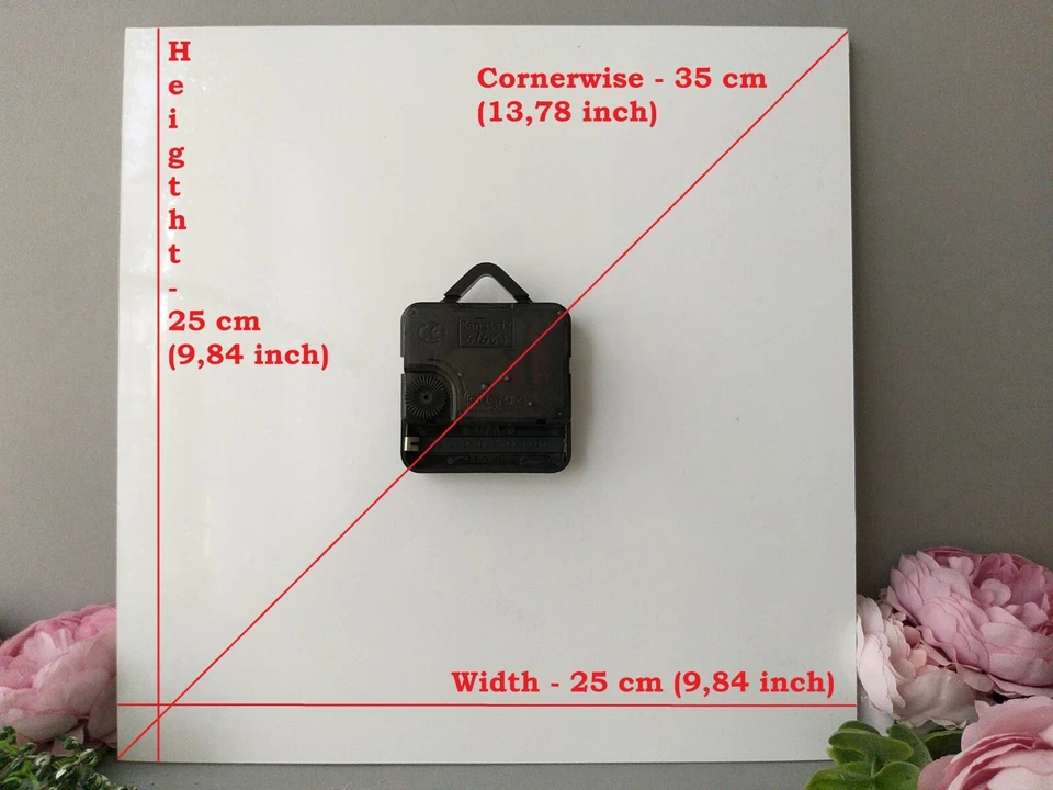 Swarovski Crystal Bling Wall Clock Elegant Minimalist Boho Geometric Decor Gift - Image 2 of 4