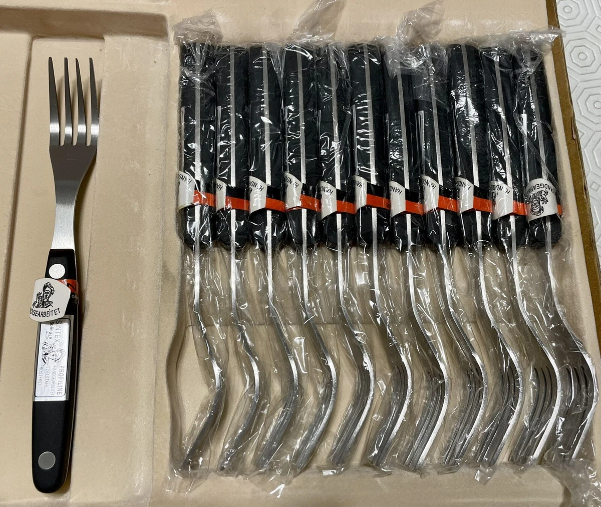 Set di Posate da 24 pezzi, in Acciaio Inossidabile Dorato, Servizio per 6 person