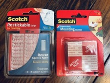  2 NEW Scotch Mounting Squares / Strips