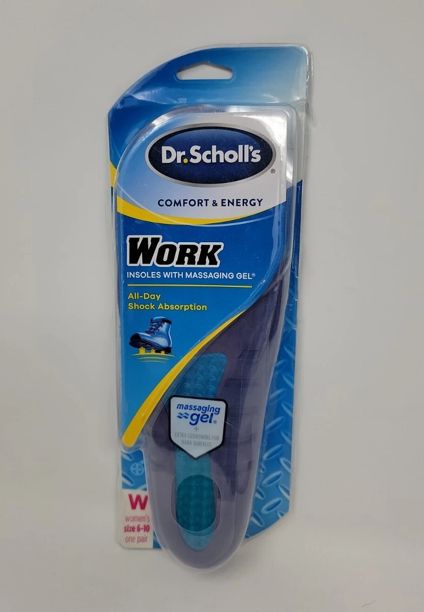 Dr scholl's work shop insoles with massaging gel