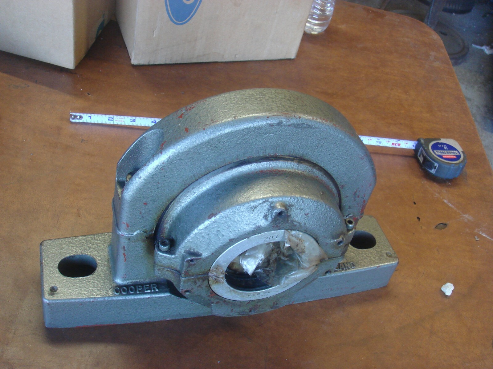 Old Stock, Cooper 207 02 BCP 02C4 P04H1 Split Pillow Block Bearing,  2 3/8 " ID