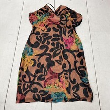 Multicolored Pasley & Floral Mesh Sleeveless Dress Womens Size XX-Large NEW