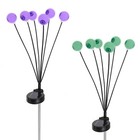 2Pcs Solar Scary Eyeballs Lights Halloween Lights Swaying Light Outdoor Decor