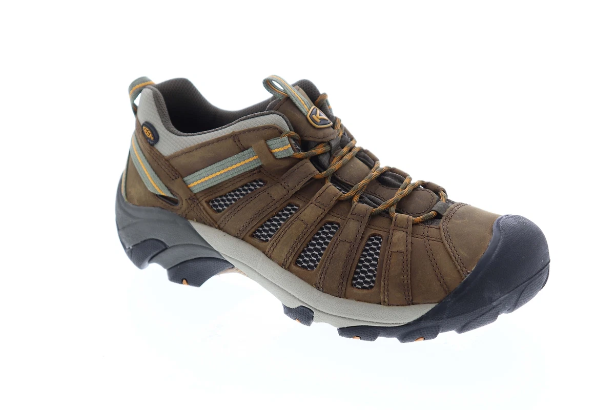 Keen Voyageur 1002570 Mens Brown Leather Lace Up Athletic Hiking