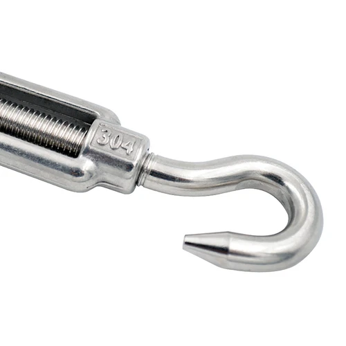 Turnbuckle Wire Tensioner Strainer Stainless Steel Hook and Rope Cable Tension - Picture 5 of 19