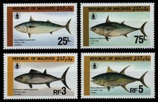 Maldives 1985 - Mi No 1143-1146 ** - MNH - Fish / Fish
