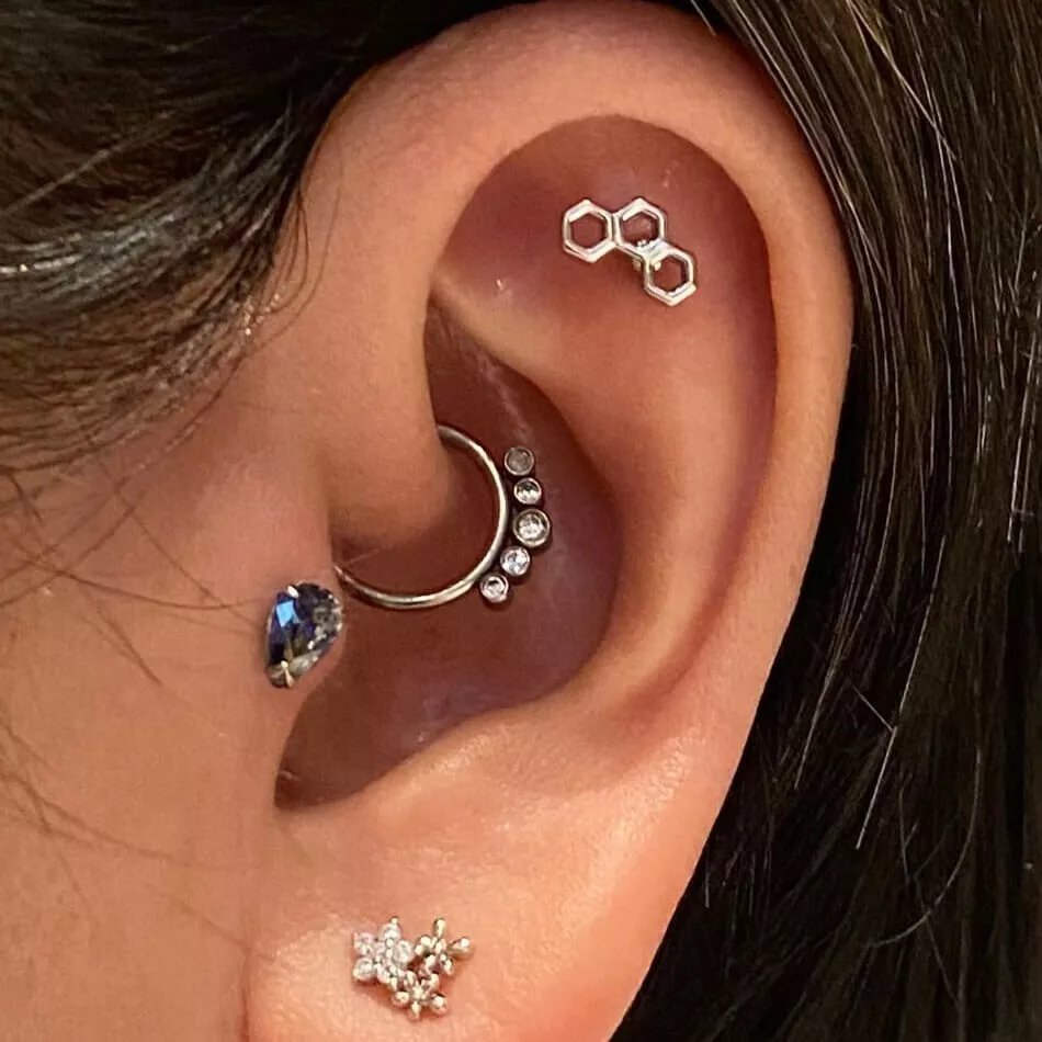 Hinged helix ring deals
