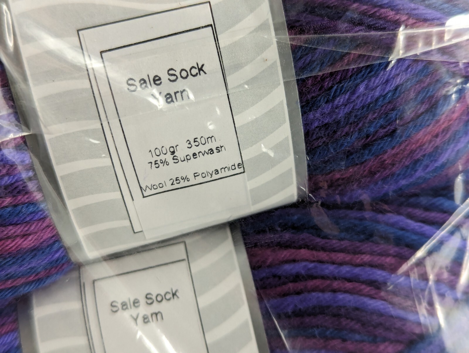 Ice Yarns Lot of 4 Socks 100g each , 75% Superwash Wool+ 25% Polyamide, Purple