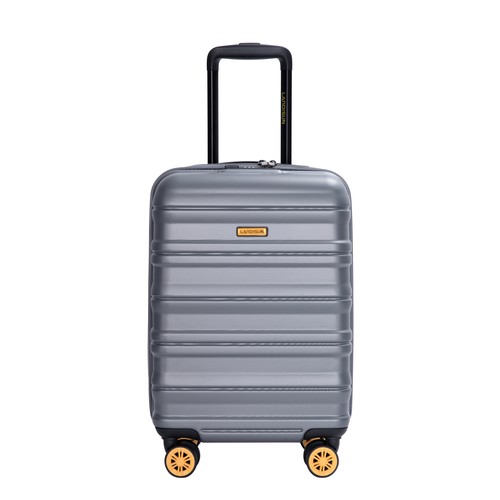 18.5" Hardshell Luggage CarryOn Travel Suitcase Wheel Lightweight TSA Lock Gray
