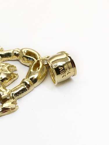 Men 10K Solid Yellow Gold Scorpion Pendant 6.4 Grams, 1.81 in Large - Picture 9 of 10