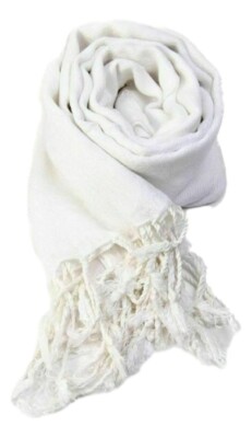 Foulard Femme Lorenzo Cana Pashmina Soie 70% Viscose 30% - Écharpe Réversible Turquoise Vert 70x190 Cm Châle Soie Viscose Luxe