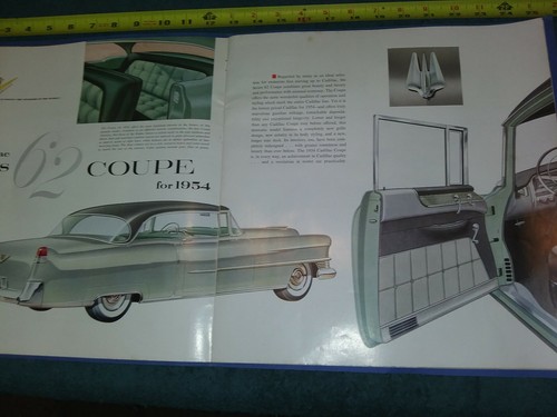 1954 CADILLAC PRESTIGE SALES BROCHURE / LARGE ORIGINAL DEALERSHIP CATALOG - Picture 6 of 12