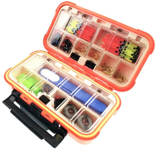 1x Fishing Lure Bait Tackle 2 Layer Storage Box Case Waterproof Compartments NEW - Picture 63 of 150