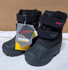 WARM Boots KHOMBU Little Boys Winter Thermolite Faux Fur Waterproof Shel- 5M