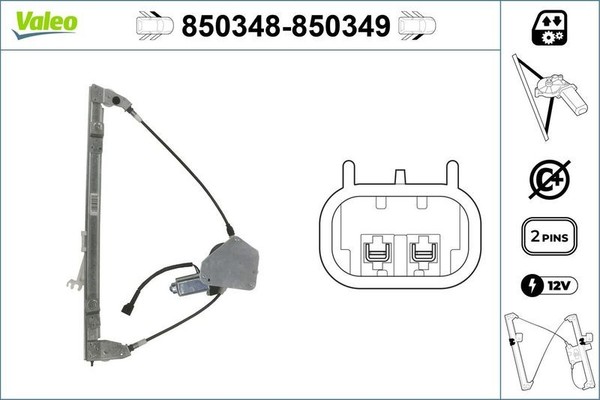Valeo Fensterheber 850348 FüR Renault-image