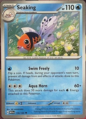 Seaking - 119/165 - Scarlet & Violet 151 Pokemon 2023
