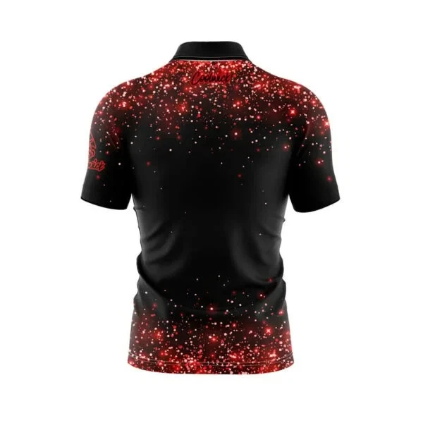Red Glitter Bowling Jersey Shirts