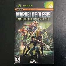 Marvel Nemesis Rise of the Imperfects Original XBOX Instruction Manual Only